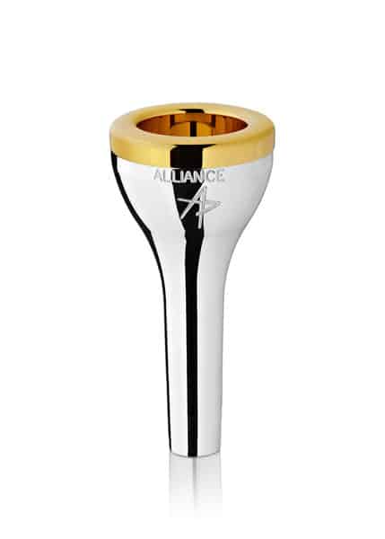 DC3 Gold Rim Silver Plated Mouthpiece